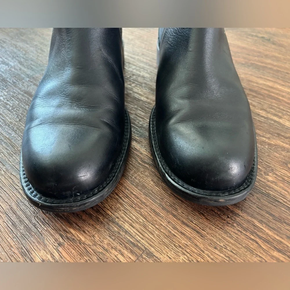 BANANA REPUBLIC Men's Black Dwen Leather Boots Size 8.5